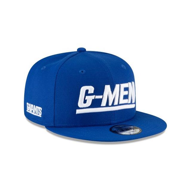 NFL New York Giants Logo Mix 9Fifty Snapback (YIE9696) - Blue New Era Caps